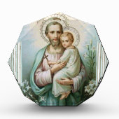 St. Joseph Baby Jesus Vader Fotoblokken (Voorkant)