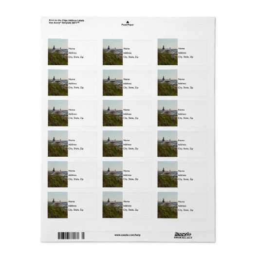 St Joseph Behind Zee Oats Address Label (Full Sheet)