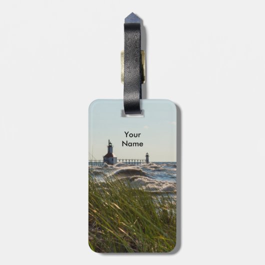 St Joseph Behind Zee Oats Bagagelabel (Achterkant verticaal)