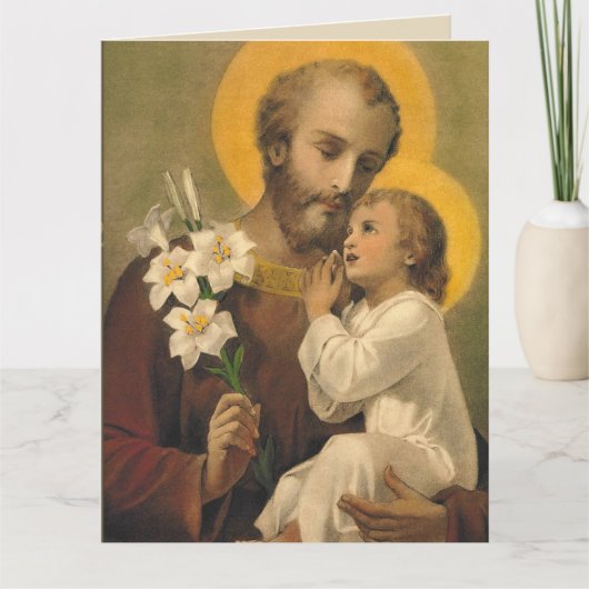 St. Joseph Birthday Card voor Speciale Vriend Kaart (Voorkant)