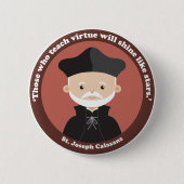 St. Joseph Calasanz Ronde Button 5,7 Cm (Voorkant)