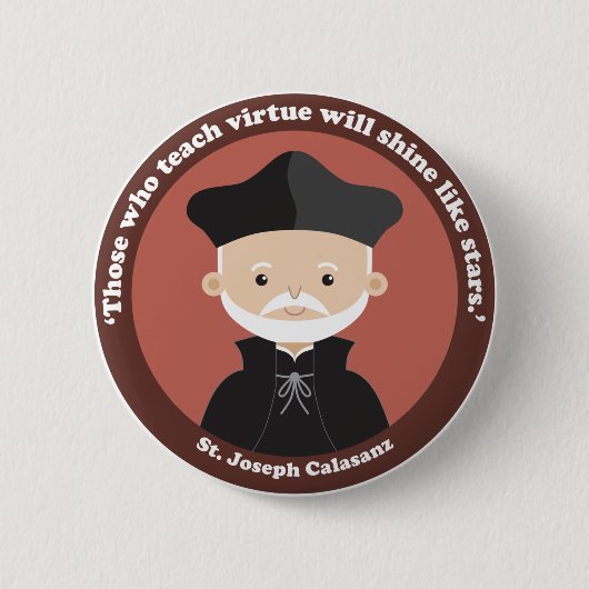 St. Joseph Calasanz Ronde Button 5,7 Cm (Voorkant)