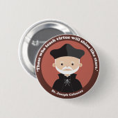 St. Joseph Calasanz Ronde Button 5,7 Cm (Voorkant /achterkant)