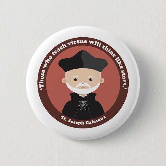 St. Joseph Calasanz Ronde Button 5,7 Cm (Voorkant)