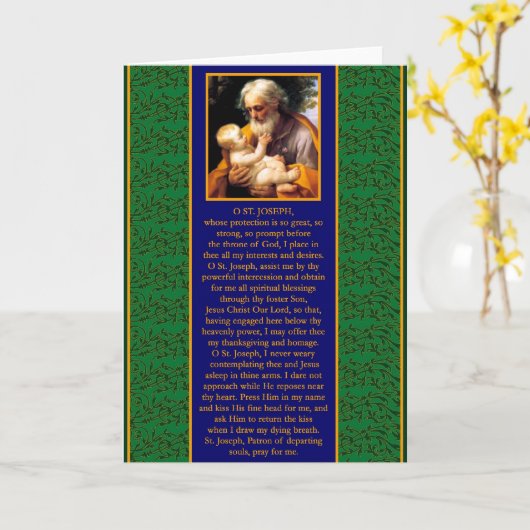 St. Joseph Card Kaart (Gele Bloem)