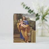 St. Joseph Carrying het Baby Jesus, 1665 Briefkaart (Staand voorkant)