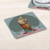 ST. JOSEPH CATHOLIC RELIGIOUS ROUND PAPIER ONDERZE KARTONNEN ONDERZETTERS (Schuin)