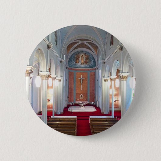 St Joseph Chapel Ronde Button 5,7 Cm (Voorkant)