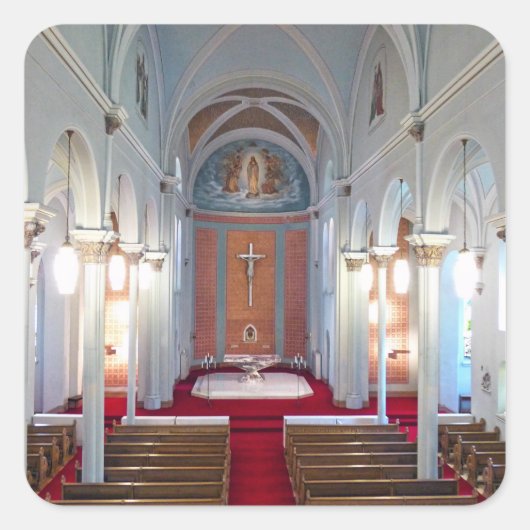 St. Joseph Chapel Vierkante Sticker (Voorkant)