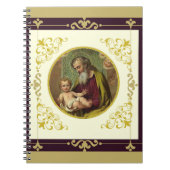 St. Joseph & Child Jesus Decorative Gold Notitieboek (Voorkant)