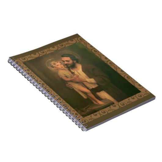 St. Joseph & Child Jesus Decorative Gold Notitieboek (Rechterzijde)