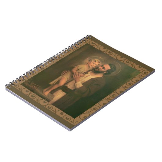 St. Joseph & Child Jesus Decorative Gold Notitieboek (Linkerzijde)