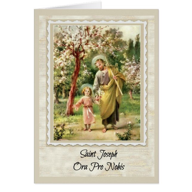St. Joseph Child Jesus Holding Hands (Voorkant)
