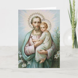 St. Joseph Child Jesus Lily Cross Kaart
