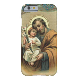 St. Joseph & Child Jesus Lily Flower Barely There iPhone 6 Hoesje