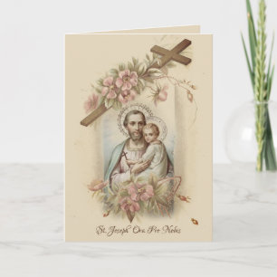 St. Joseph Child Jesus Religieuze Traditional Kaart