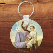 St. Joseph & Child Jesus Sleutelhanger (Voorkant)