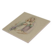 St. Joseph Child Jesus Traditional Carpenter Tegeltje (Zijkant)