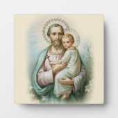 St. Joseph Child Jesus Traditional Lilies Fotoplaat (Voorkant)