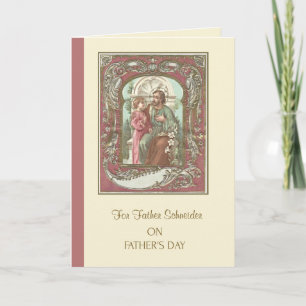St. Joseph Child Jesus Vaderdag Religious Card Kaart