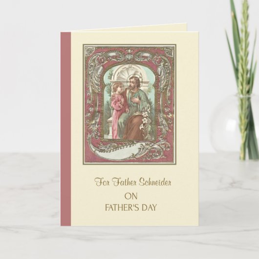 St. Joseph Child Jesus Vaderdag Religious Card Kaart (Voorkant)