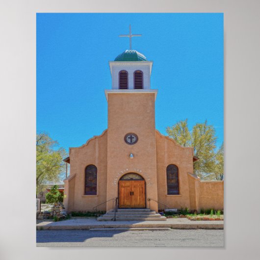 St. Joseph Church, Cerrillos, New Mexico Poster (Voorkant)
