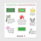 St. Joseph Day Illustreerde 9-pins trad katholiek Sticker (Vel)