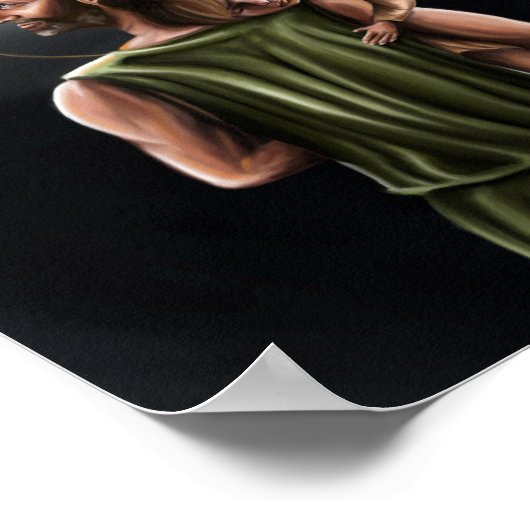 St. Joseph en de Child Jesus Print (Hoek)