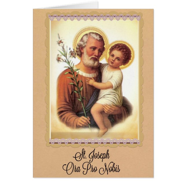 St. Joseph Feast Day Card (Voorkant)