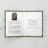 St. Joseph Feast Glas in lood Prayer Kaart (Binnen)