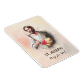 St. Joseph Feest Dag Bid voor ons Waterverf Magneet (Rechterzijde)