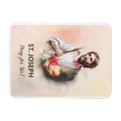 St. Joseph Feest Dag Bid voor ons Waterverf Magneet (Horizontaal)