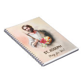 St. Joseph Feest Dag Bid voor ons Waterverf Notitieboek (Rechterzijde)