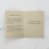 St. Joseph Feest Dag Katholieke Religieuzen Kaart (Binnen)