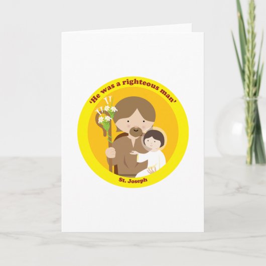 St. Joseph Feestdagen Kaart (Voorkant)
