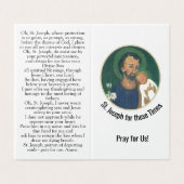 St. Joseph for these Times Prayer Card Kaart (Buitenkant ongevouwen)