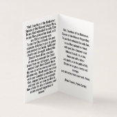 St. Joseph for these Times Prayer Card Kaart (Binnen)