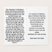 St. Joseph for these Times Prayer Card Kaart (Binnenkant ongevouwen)