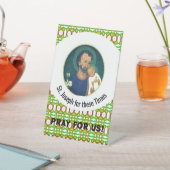 St Joseph for these Times Reclamebord Met Voetstuk (Insitu)