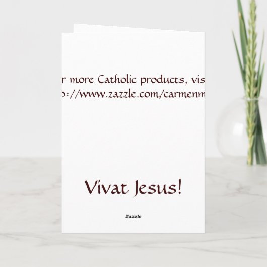 St Joseph Happy Vaderdag Kaart (Achterkant)