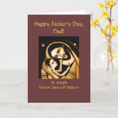 St Joseph Happy Vaderdag Kaart (Gele Bloem)