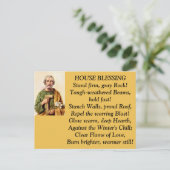 St. Joseph House Blessing Post Card Briefkaart (Staand voorkant)