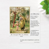 St. Joseph Jesus Protection Prayer katholiek Visitekaartje (Bureau)