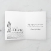  St. Joseph Jesus Vaderdag Kaart (Binnen)