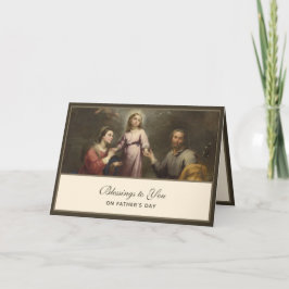 St. Joseph katholieke Vaderdag Zegenkaart Kaart