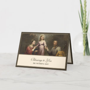 St. Joseph katholieke Vaderdag Zegenkaart Kaart