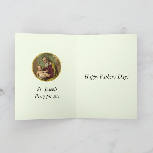 St. Joseph & Kind Jesus VADERDAG Kaart (Binnen)