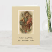 St. Joseph & Kind Jesus Vaderdag Priester Kaart (Voorkant)