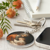 St. Joseph & Kind Jezus Sleutelhanger (Voorkant Rechts)