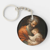 St. Joseph & Kind Jezus Sleutelhanger (Voorkant)